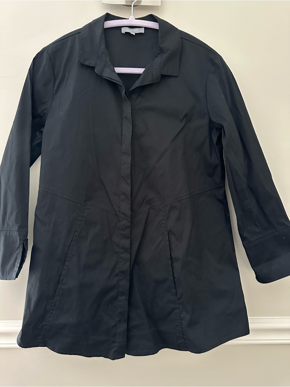 Habitat Black Button-Down Women’s Shirt XS